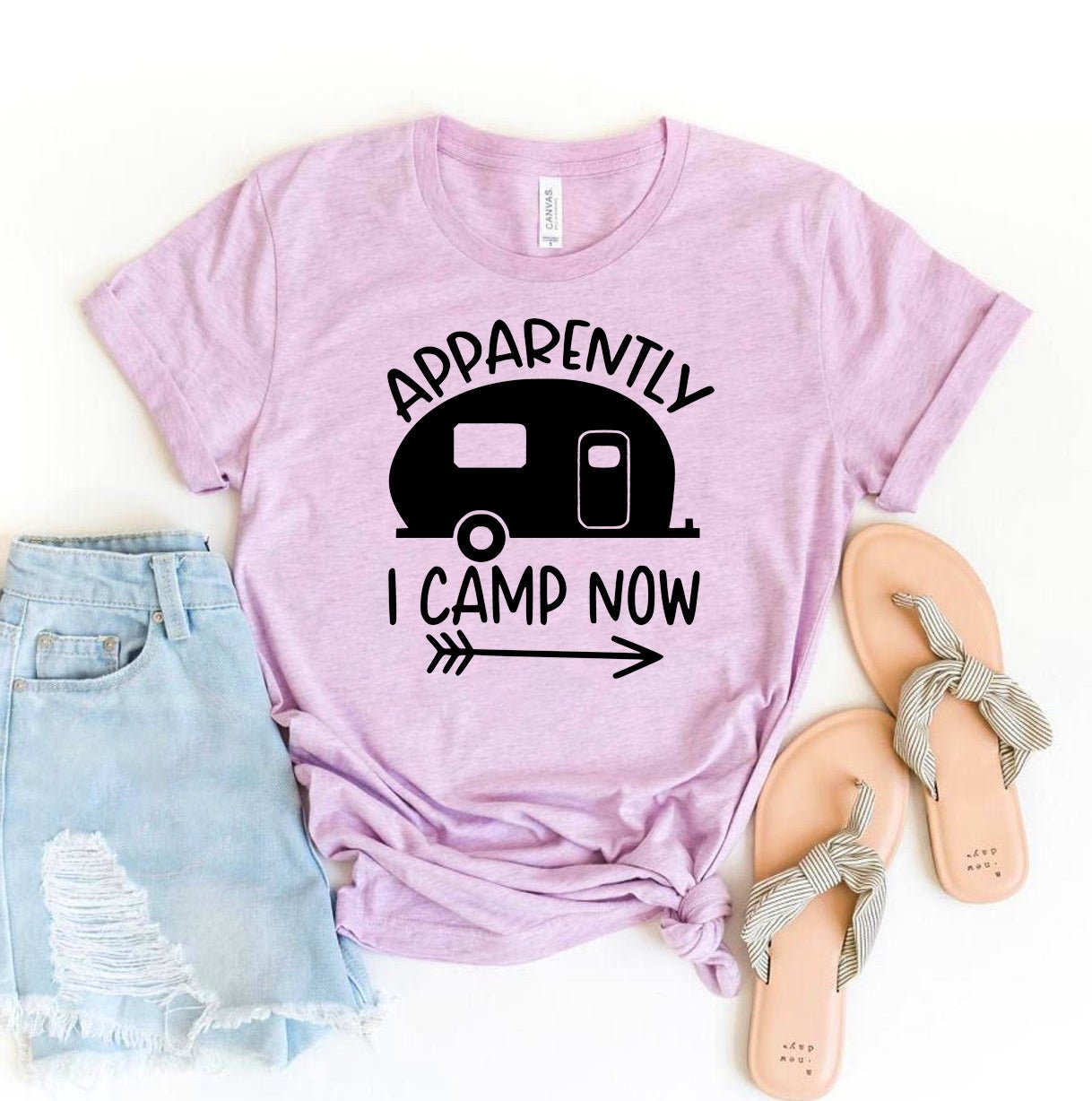 Apparently I Camp Now T-shirt - Faith on the Road Tees