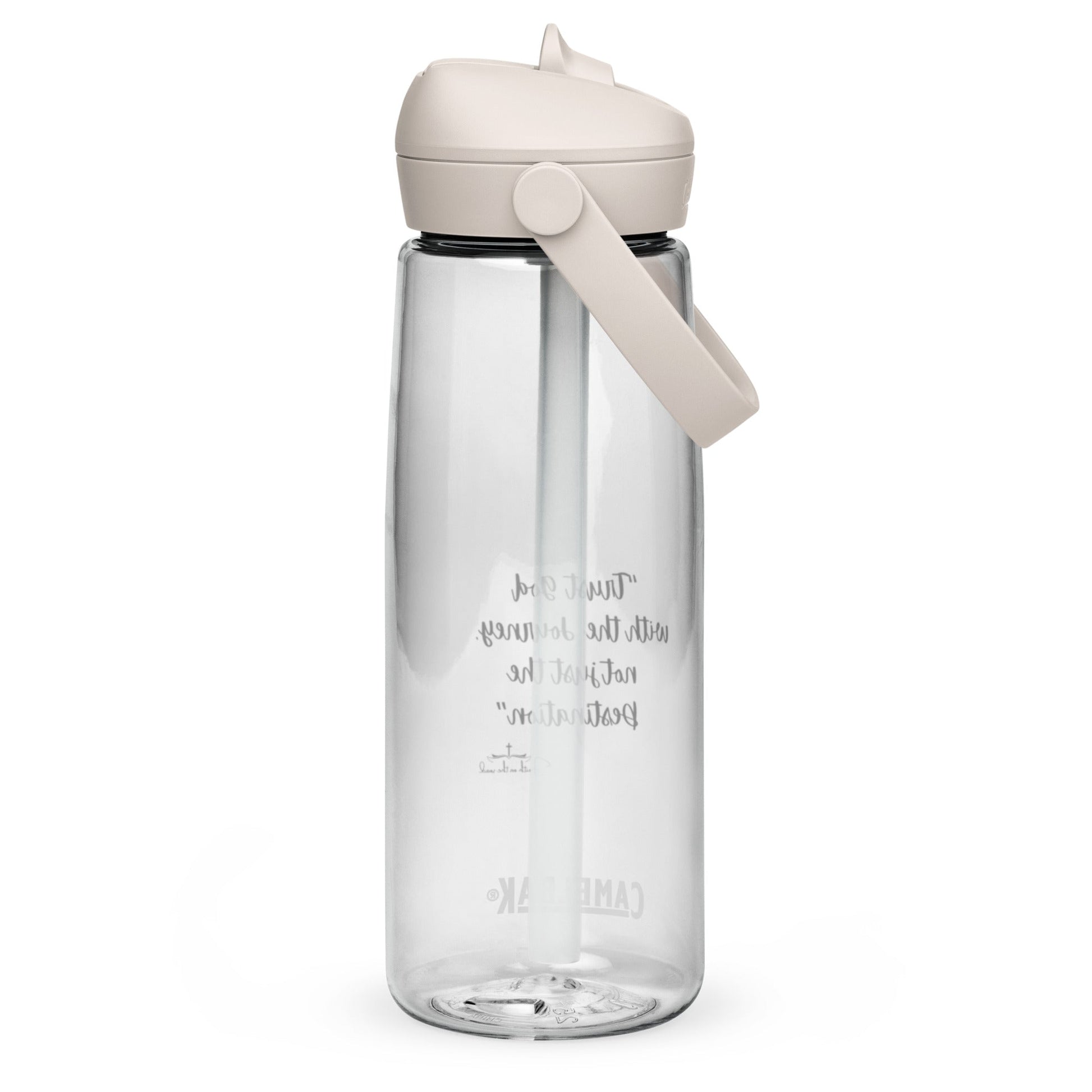 Flip straw water bottle - Faith on the Road Tees