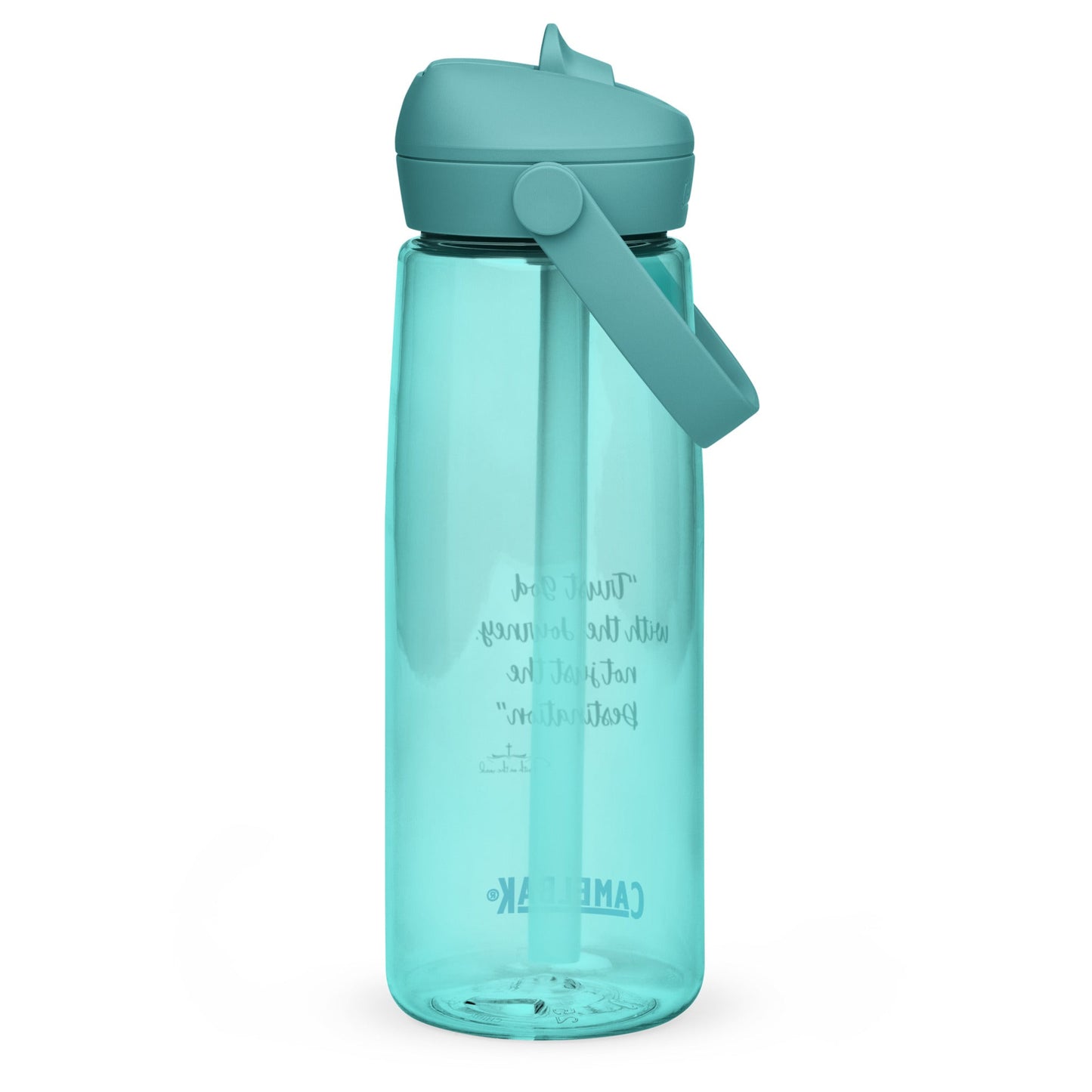 Flip straw water bottle - Faith on the Road Tees