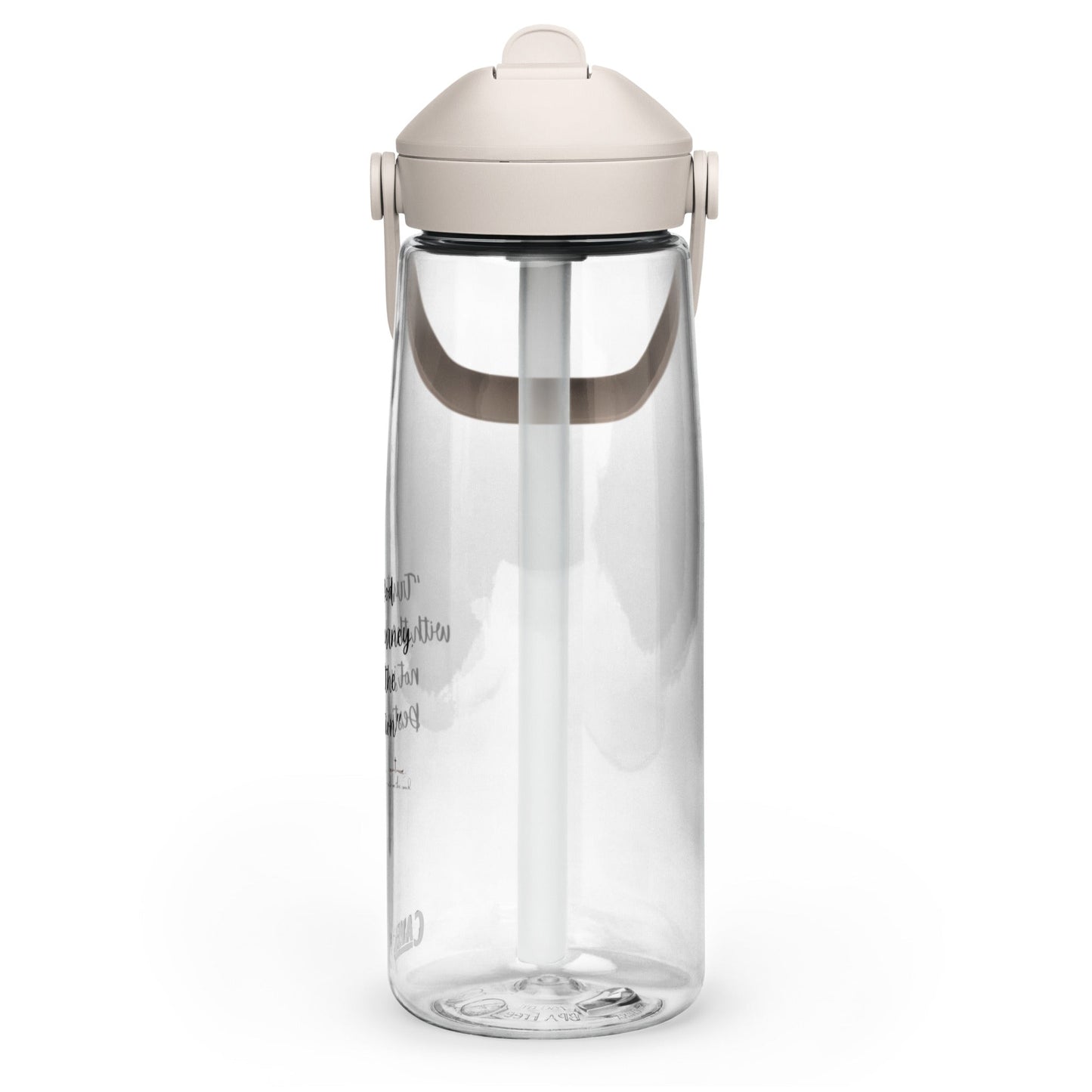 Flip straw water bottle - Faith on the Road Tees