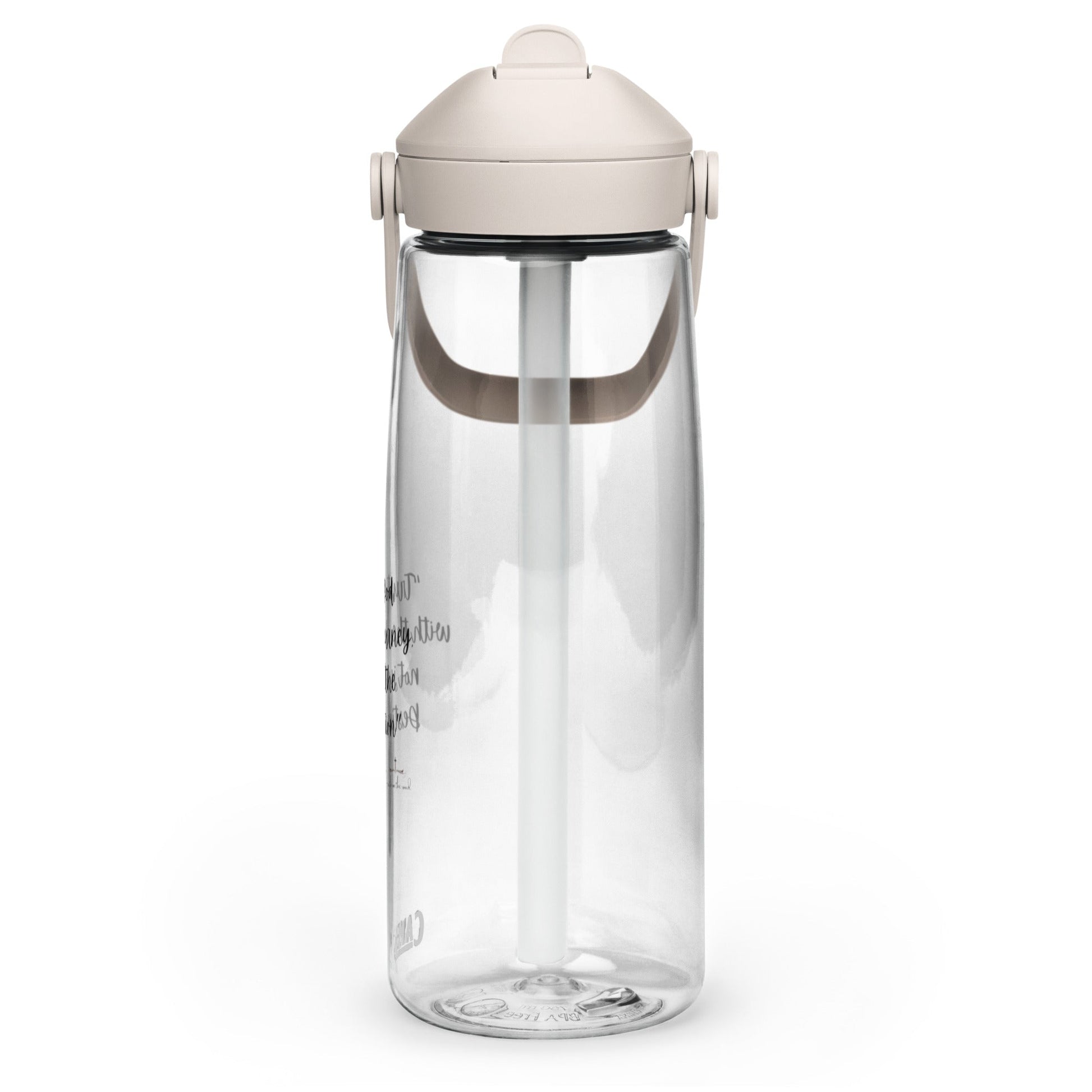 Flip straw water bottle - Faith on the Road Tees
