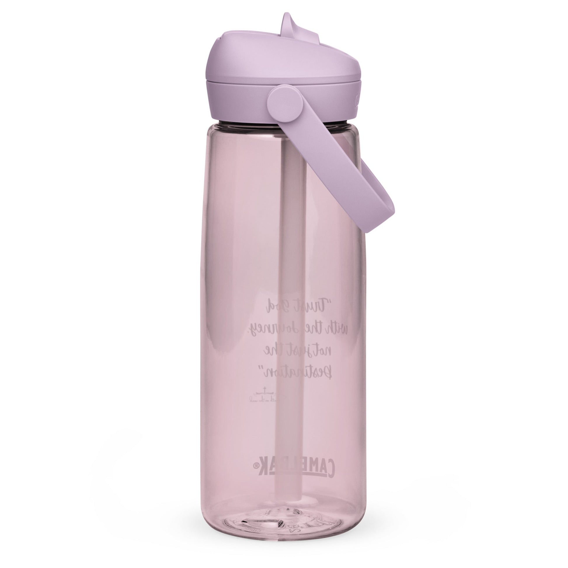 Flip straw water bottle - Faith on the Road Tees