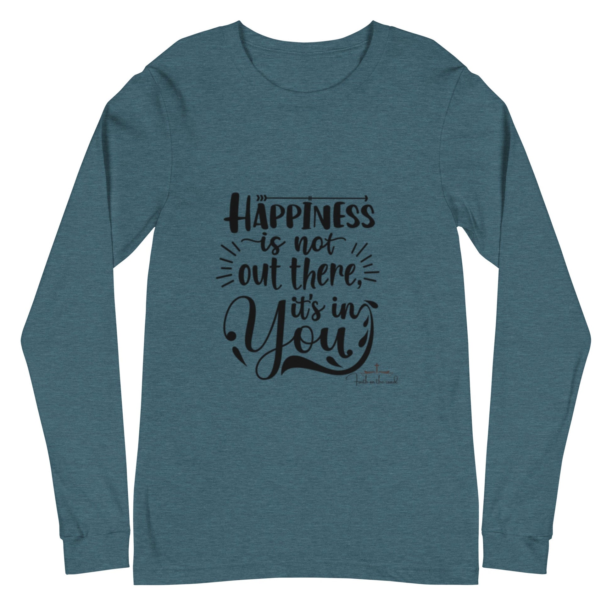 Happiness Starts Within Unisex Long Sleeve Tee - Faith on the Road Tees