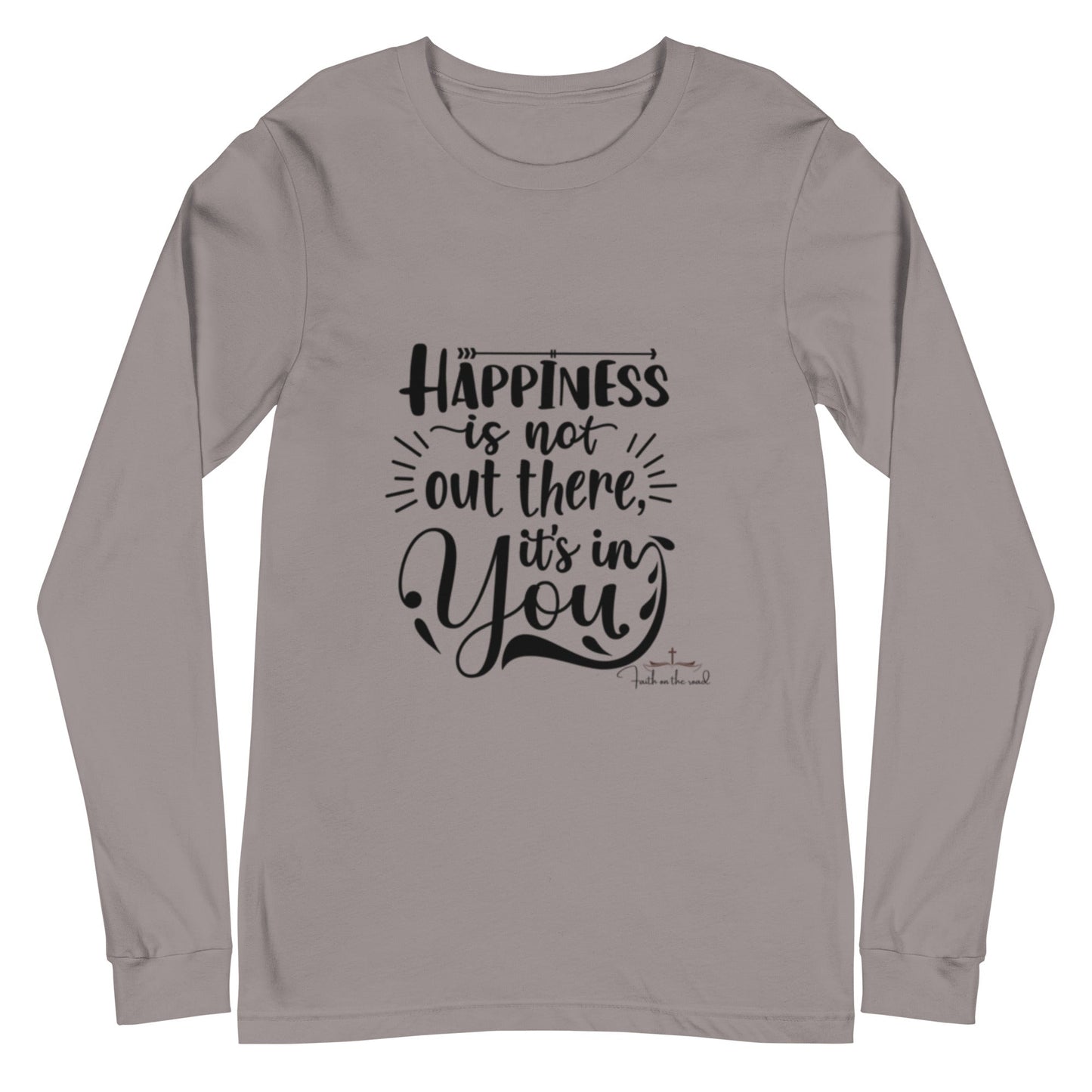 Happiness Starts Within Unisex Long Sleeve Tee - Faith on the Road Tees