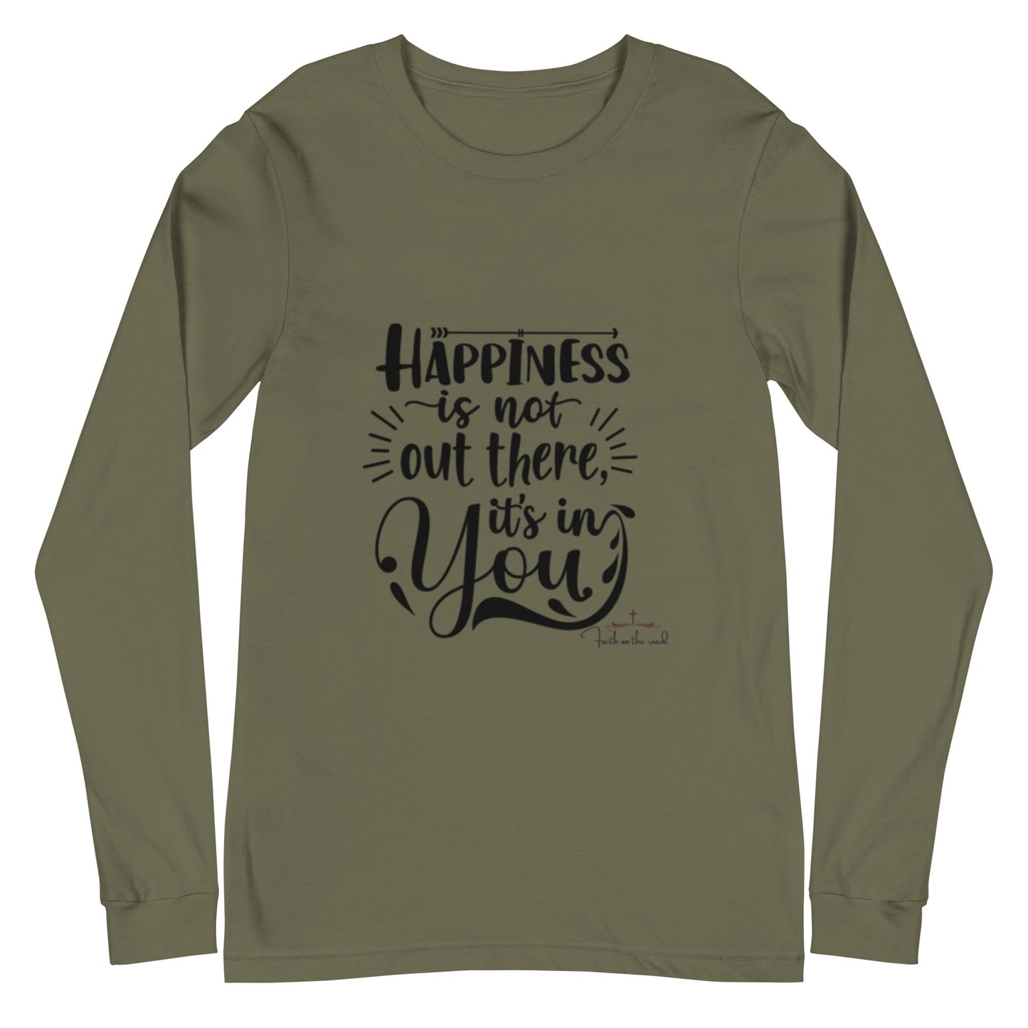 Happiness Starts Within Unisex Long Sleeve Tee - Faith on the Road Tees