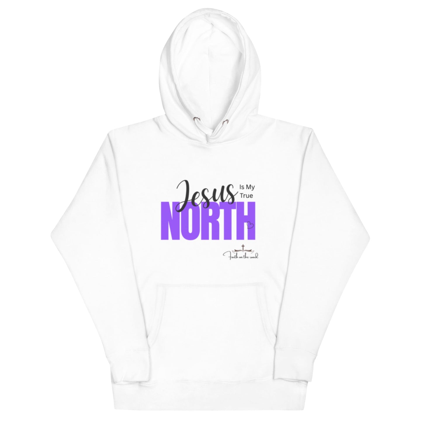 Jesus Is My True North Unisex Hoodie - Faith on the Road Tees