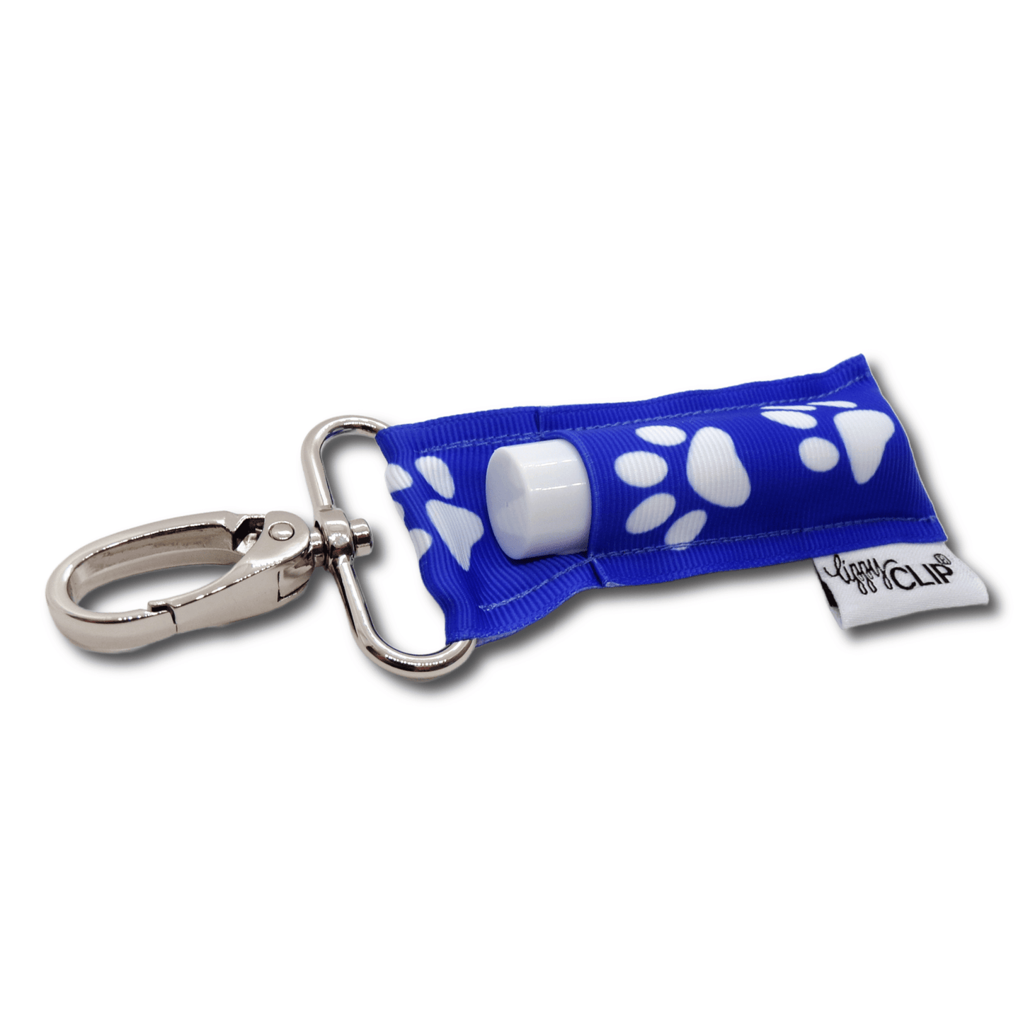 Royal and White Paw Prints LippyClip® Lip Balm Holder - Faith on the Road Tees